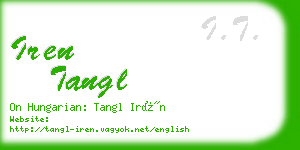 iren tangl business card